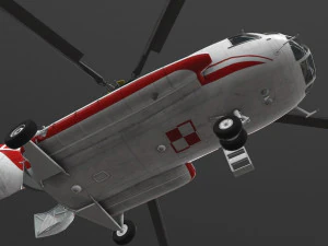Мі-8т ВПС Польщі анімований 3D Модель