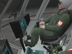 Мі-8т ВПС Польщі анімований 3D Модель