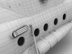 Мі-8т ВПС Польщі анімований 3D Модель