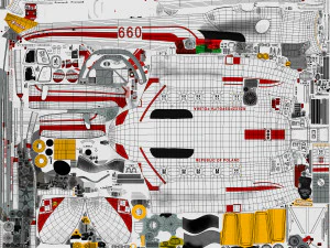 Мі-8т ВПС Польщі анімований 3D Модель