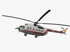mi-8t fuerza a&eacute;rea de polonia Modelo 3D