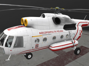mi-8t poland air force 3D Модель