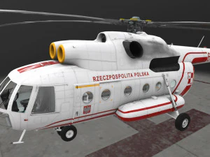 mi-8t poland air force 3D Model