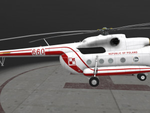 mi-8t poland air force 3D Модель
