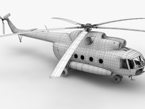 mi-8t poland air force 3D Модель