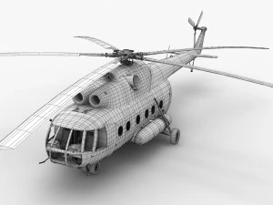 mi-8t poland air force 3D Model