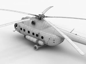 mi-8t poland air force 3D Model