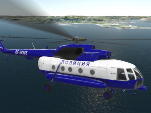 Mi-8amt russian police animated Modelo 3D