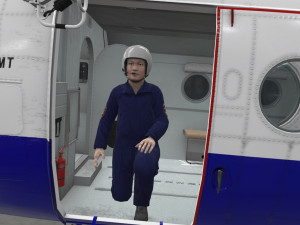 Mi-8amt russian police animated Modelo 3D