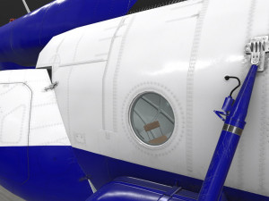 Mi-8amt russian police animated Modelo 3D