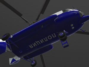 Mi-8amt russian police animated Modelo 3D