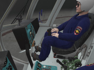 Mi-8amt russian police animated Modelo 3D
