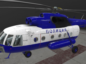 mi-8amt russian police 3D-Modell