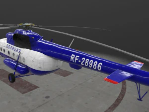 mi-8amt russian police 3D Model