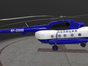 mi-8amt russian police 3D-Modell