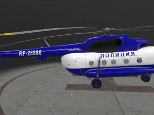 mi-8amt russian police 3D Model
