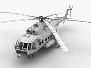 mi-8amt russian police 3D Model