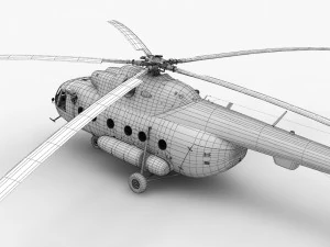 mi-8amt russian police 3D Model