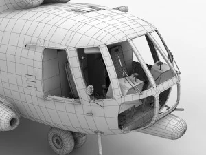 mi-8amt russian police 3D Model
