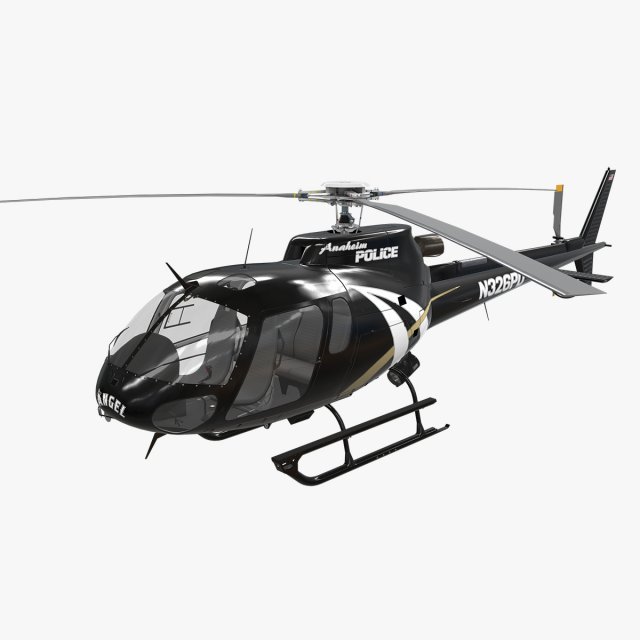 as-350 anaheim police Modelo 3D .c4d .max .obj .3ds .fbx .stl .blend 