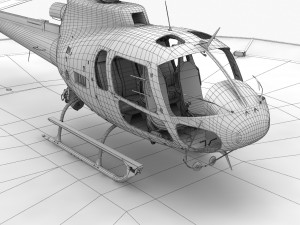 as-350 anaheim police Modelo 3D