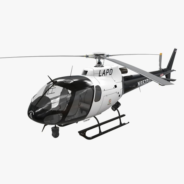 as-350 lapd 3D Model .c4d .max .obj .3ds .fbx .stl .blend 