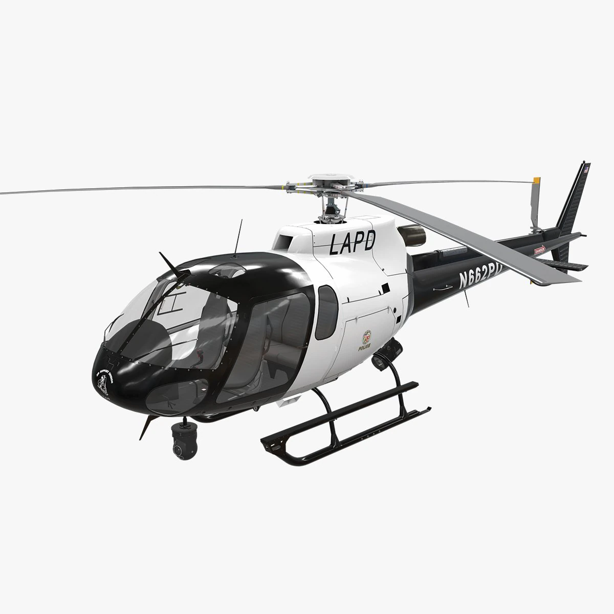 as-350 lapd 3D Model .c4d .max .obj .3ds .fbx .stl .blend 