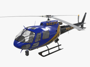 as-350 miami city police 3D 模型