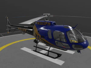 AS-350 Miami Police --224-- 3D Model