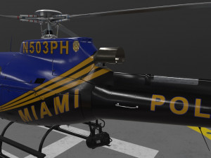 as-350 miami city police 3D Model