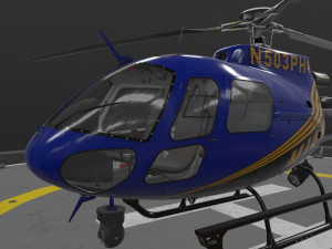 as-350 miami city police 3D Model