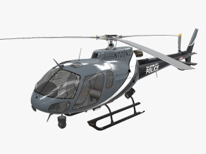 as-350 oklahoma city police 3D 模型