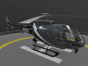 as-350 oklahoma city police 3D Model