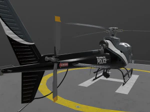 as-350 oklahoma city police 3D Model