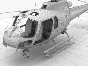 as-350 oklahoma city police 3D Model