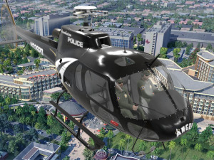 as-350 anaheim police animated 3D Model