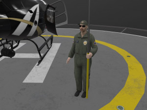 as-350 anaheim police animated 3D Model
