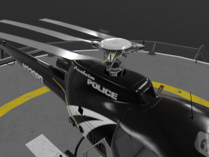 as-350 anaheim police animated 3D Model