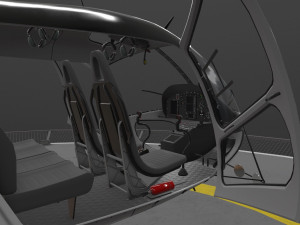 as-350 anaheim police animated 3D Model