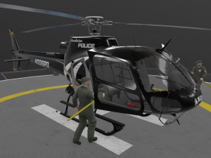 as-350 anaheim police animated 3D Model