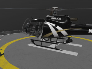 as-350 anaheim police animated 3D Model
