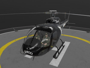as-350 anaheim police animated 3D Model