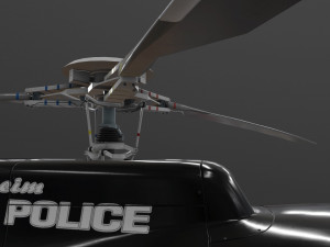 as-350 anaheim police animated 3D Model