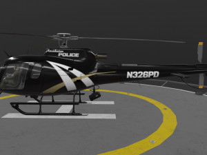 as-350 anaheim police animated 3D Model