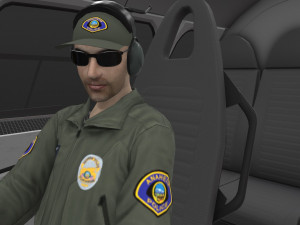 as-350 anaheim police animated 3D Model