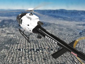 as-350 lapd animated 3D-Modell