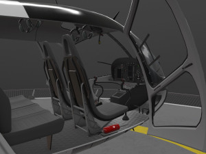 as-350 lapd animated 3D-Modell