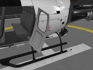 as-350 lapd animated 3D-Modell