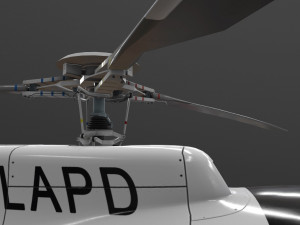 as-350 lapd animated 3D-Modell