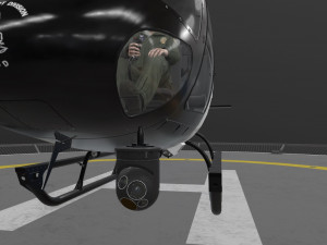 as-350 lapd animated 3D-Modell